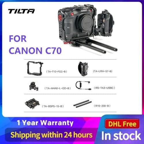 Instock TILTA TA-T12-FCC-B for CANON C70 camera rig Camera full Cage Body Surround Tactical Suit light Weight Anti Scratch