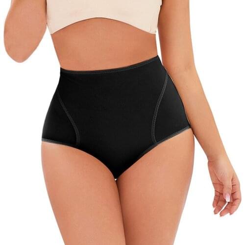 WomenS High Waist Panties Padded Body Shaping Pants Button-Up Adjustment Abdomen Padded Body Shaping