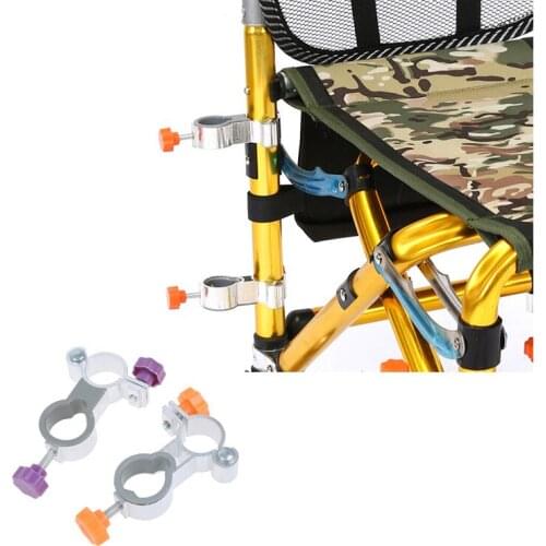 1PC Mount Holder Fixed Clip Universal Aluminum Alloy Foldable Fishing Chair Clip Brackets Umbrella Stand Outdoors Easy Install