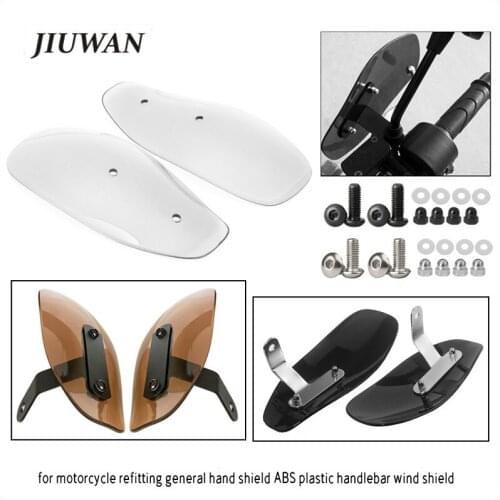 2 Pcs Universal Motorcycle Hand Guards Protector Wind Deflectors Windshield Custom For Harley For Honda For Kawasaki For Suzuki