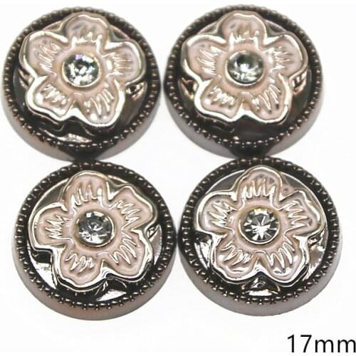 20pcs 17mm golden black color flat back button cute Home Garden Crafts Cabochon Scrapbooking Clothing accessories