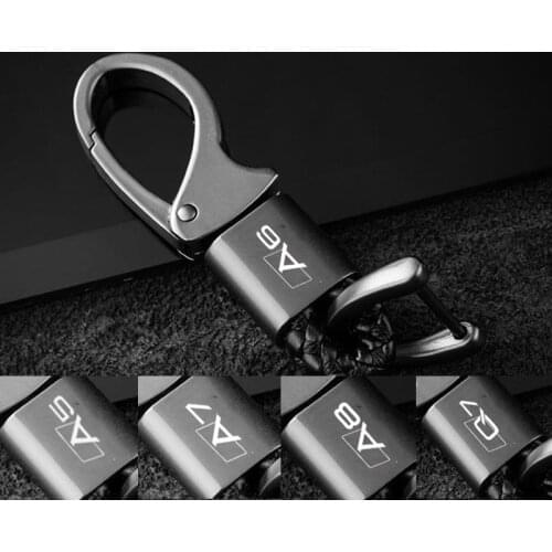 2021 New hot car trinket/Zinc Alloy Universal quality keychains For audi A3 A4 A5 A6 A7 A8 Q3 Q5 Q7 Q8 With Custom Logo Key ring