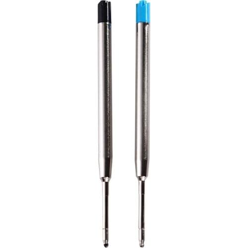 424 Metal Refill 99mm B2 Tactical Pen Oil Refill Black Ballpoint Pen Refill Black/Blue Ink Suitable for Tactical Pen