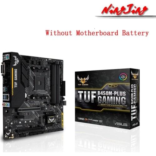 ASUS TUF B450M PLUS GAMING B450M AMD B450 DDR4 4400MHz 128G,M.2, HDMI 2.0B, type C and native USB 3.1 Gen 2 Desktop AM4 CPU