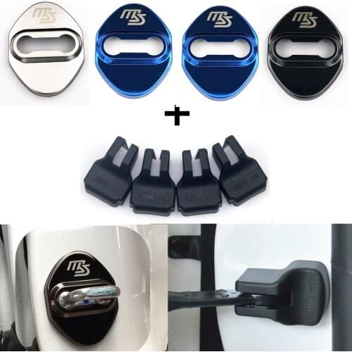 Car Styling Auto Door Lock Cover Car Sticker Case For Mazda 2 Mazda 3 MS For Mazda 6 CX-5 CX5 accessories Car-Styling