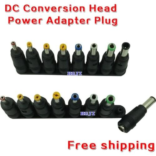 Free shipping 1Set DC Conversion Head Of Universal Laptop Notebook Power Adapter Plug DC conversion head power conversion head