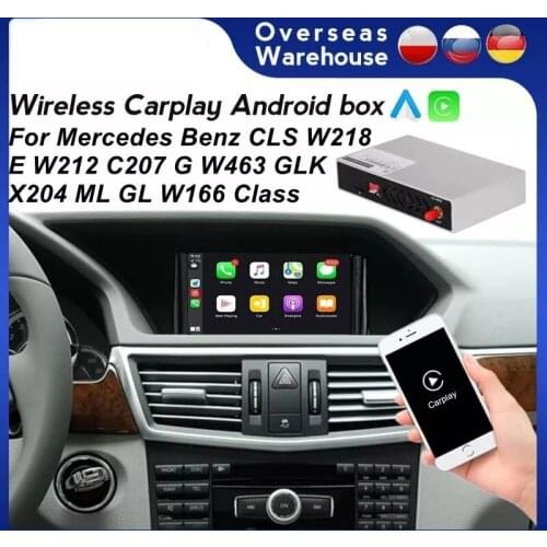Wireless Carplay Module Decorder Box For Mercedes Benz CLS W218 E W212 C207 G W463 GLK X204 ML ML-Class GL W166 Android Auto USB
