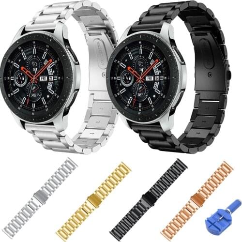 22mm Width Stainless Steel Band for Samsung Galaxy Watch 46mm Strap Bracelet for Samsung Gear S3 Frontier Classic Watch Band