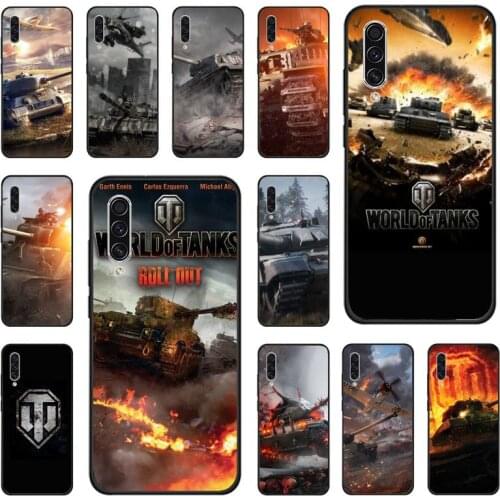 Bag bumper world of tanks Phone Case For Samsung galaxy S note 7 8 9 10 20 fe edge A 6 10 20 30 50 51 70 lite plus Soft Funda