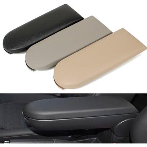 Black Grey Beige Leather Car Center Console Armrest Cover Lid For Volkswagen Jetta Bora Golf MK4 Beetle Skoda Octavia Passat B5