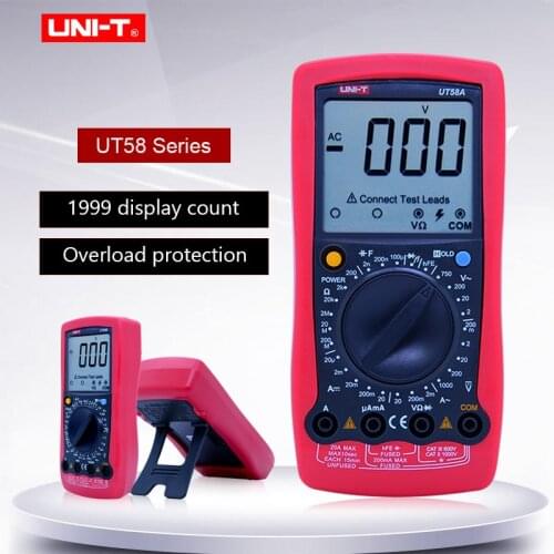 Digital Multimeter Ammeter Ohm meter DC/AC Voltage Inductance Tester With Function symbols UNI-T UT58A UT58B UT58C UT58D UT58E