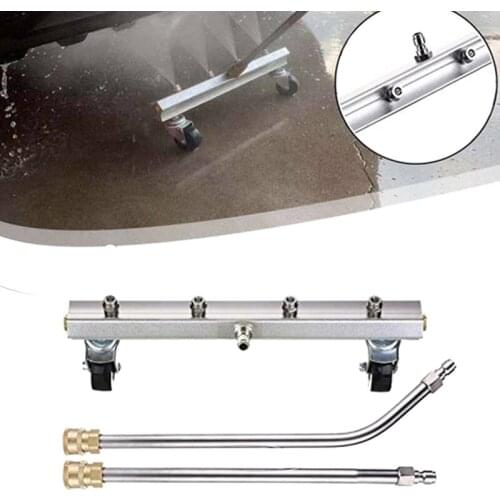 Pressure Washer Under Car Cleaner Car Wash with 45 Degree Angled Wand 4 Spray Nozzle Cleaner for 1/4Inch Connector