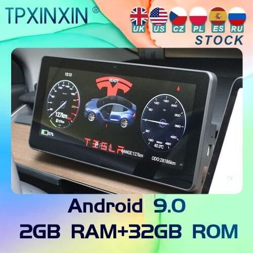 For Tesla Model 3 Model Y Android Car Ditigal Cluster LCD Dashboard Instrument Panel Multifunctional Multimedia Player Carplay