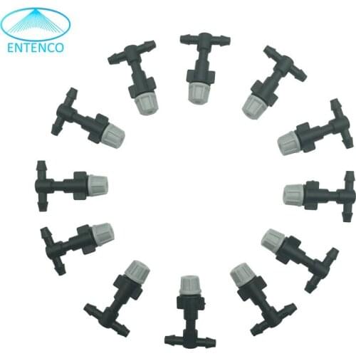 E130 200pcs Mist Water Sprayer Atomization Gray Spray Nozzle Single Spray Head with A Single Hook 60 Caliber Wire