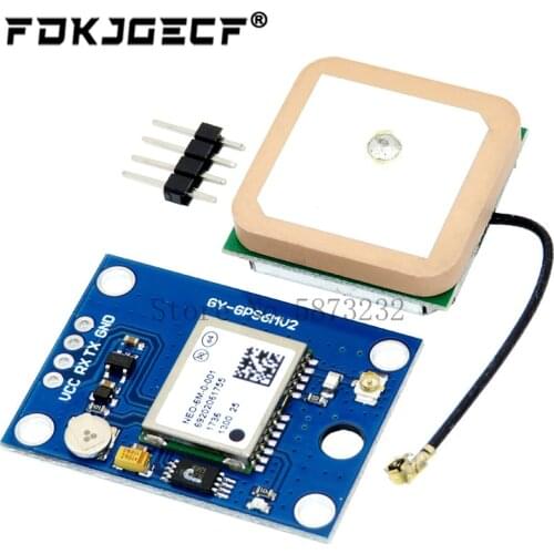 GY-NEO6MV2 NEO-6M GPS Module 3V-5V NEO6MV2 with Flight Control EEPROM MWC APM2.5 large antenna for arduino