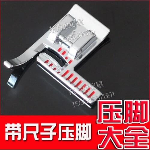 JANOME Snap on Zig Zag Presser Foot with Incrementally marked ruler