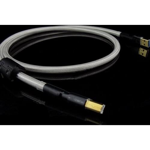 A TO B Hi-Fi 4N 99.99% OFC USB Type A To USB Type B Cable Thick USB Audio Cable W/ Shiled & ALum Foil For PC Hi-Fi Audio