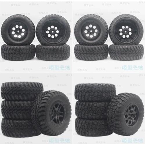4 PCS 1 Set RC 1:10 Short Truck Tires Tyre Nylon Wheel Rim 110*43MM For SlASH 4X4 10SC SC-A10 HPI HSP Vikka KKPIT