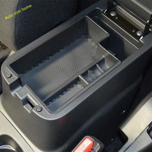Lapetus Central Control Multifunction Container Storage Box Phone Tray Accessory Cover Fit For Mitsubishi ASX 2014 - 2018 Black
