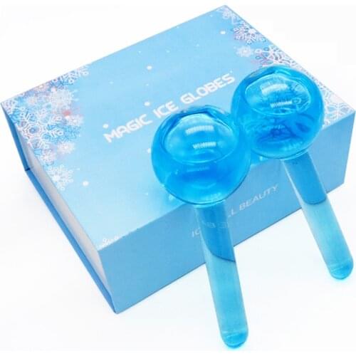 Hot Beauty Ice Ball Massager 2Pcs/Set Ice Hockey Energy Beauty Crystal Ball Skin Care Products Cooling Ice Globes For Face