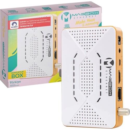 MAGBOX ETHERNET FULL HD ETHERNETLİ DUAL USBLİ FREE IP BOX SATELLITE RECEIVER (INBUILT SMART CONTROL)