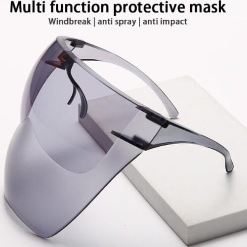 Cycling Mask Double-sided Coated Anti-fog Face Screen Windproof Goggles Sunglasses Large Version Upgrade HD Real Face Shield