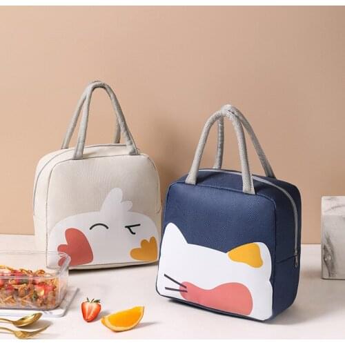 Cartoon Thick Aluminum Foil Ice Pack Office Workers Meal Insulation Lunch Bag-Style Lunch Lunch Box Hand Bag Cooler Bag