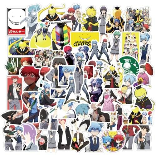 10/50Pcs Japan Anime Assassination Classroom Graffiti Cartoon Stickers for Luggage Laptop Skateboard Bicycle Pegatina Sticker