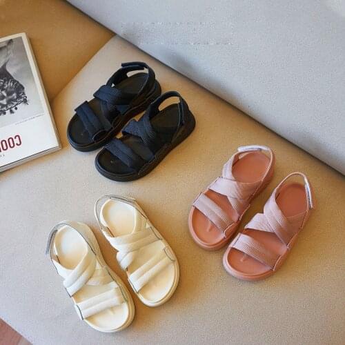 2021 New Summer Kids Beach Sandals Children Pink Brand Shoes Baby Girls Mesh Casual Sandalias Boys Fashion Shoes Soft Sandals
