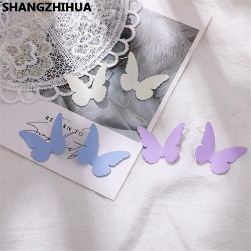 South Koreas new creative butterfly stud earrings, beautiful womens earring, 2020 new jewelry