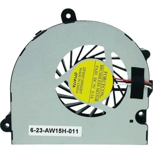 New Original For Clevo W110 W110ER W150 W150HRM W170 W170HR i7 CPU Cooling fan Cooler 6-23-AW15H-011 DFS551205GQ0T FAJD 5V 0.5A