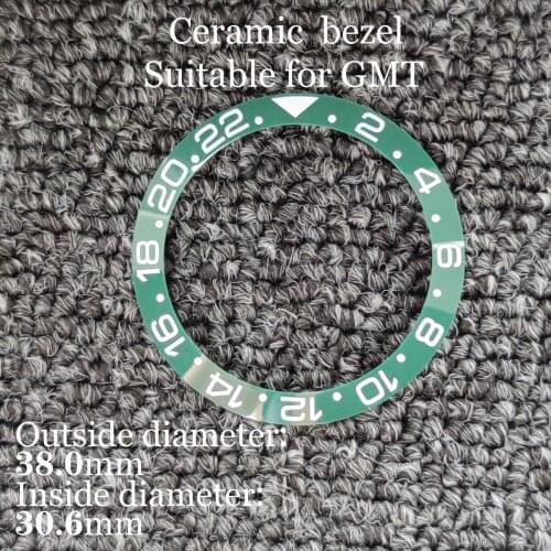 38mm 2021 New Style Advanced Engraved Ceramic Bezel Suitable For 40mm Case Accessories