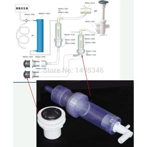 RD ozone purification system,hot Tub Spa Ozone mixer system- general O3 check valve for Arcticls spa,Deluxes spa,evolution spa