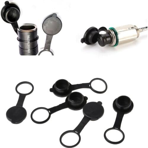 OOTDTY 5pcs Universal Car Cigarette Lighter Socket 12V Outlet Lid Waterproof Cover Cap-M18