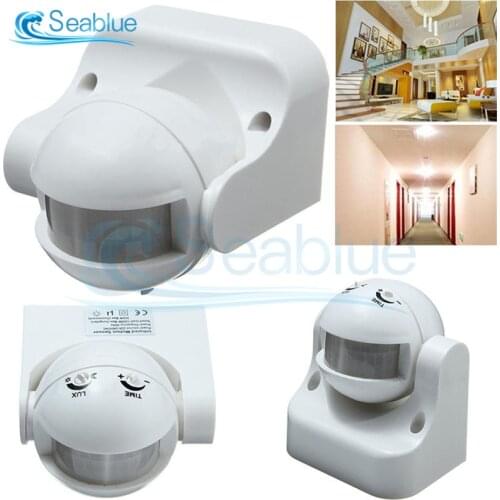 AC 220V-240V 180 Degree Outdoor IP44 Security Automatic PIR Infrared Motion Sensor Detector Movement Light Switch Max 12M