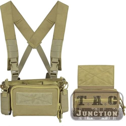 Simple Version MK3 Chest Rig Set Lightweight Armor Carrier 5.56 Magazine Pouch For Hunting Airsoft Tactical Utility Chest Rig CB