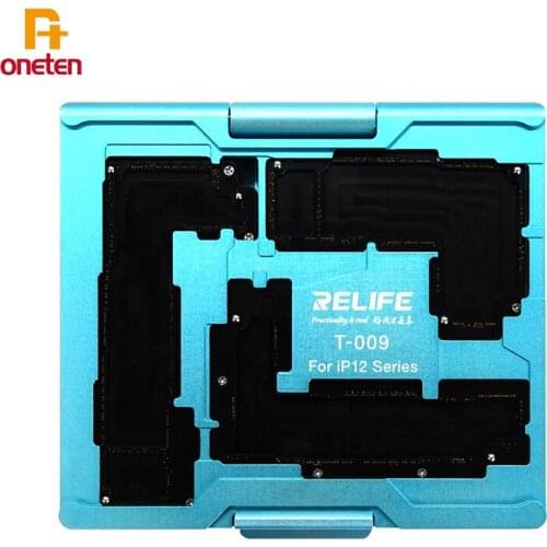 RELIFE 4 in1 Motherboard Layered Test Fixture T-009 For iPhone 12 PROMAX MINI Logic board Layered Tester Maintenance Tools