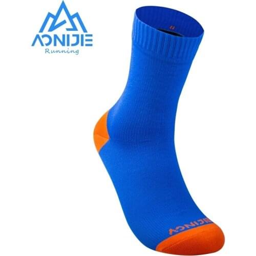 AONIJIE E4821 Outdoor Sports Waterproof Socks Bamboo Fiber Inner Layer Water Repellent For Ultra Trail Running Walking Cycling