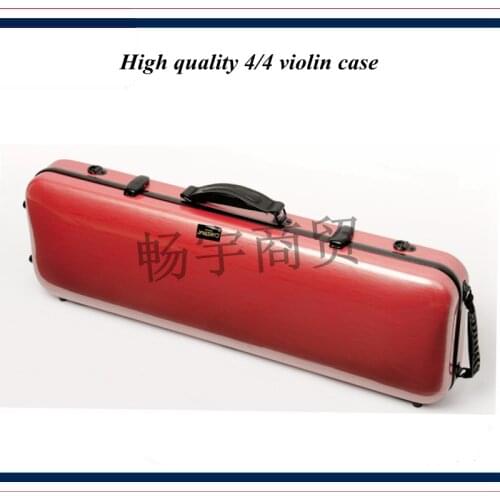 High quality Professional violin case 4/4 FRP carbon fiber red Fashion style violin parts violin accessories 046