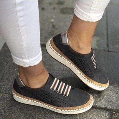 2021 Womens Sneakers On Pumps Vulcanized Shoes Breathable Hollow Casual Ladies Shoes Woman Plus Sizezapatillas mujer