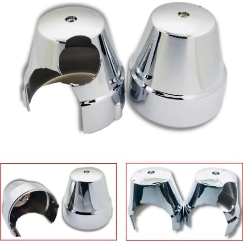 1 Pair ABS Chrome Motorcycle Instrument Shell Speedometer Cover Tachometer Bottom Housing For Yamaha XJR 1200SP XJR1300 XJR400