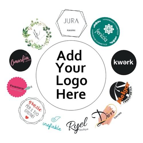 100pcs DIY Round Square stickers custom seal stickers custom logo label Design Your Own Stickers Personalized stickers