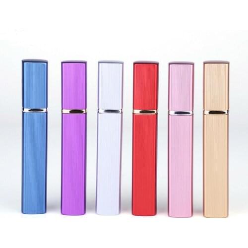 12ML Fashion Travel Refillable Mini Aluminum Perfume Spray Bottle Atomizer Empty Cosmetic Packaging Container LX1355