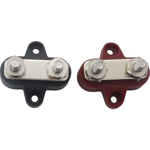 2xBus Bar Power Terminal Block Negative M6 Positive Power Distribution Studs