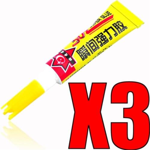 3 PCS 3G 502 CYANOACRYLATE INSTANT ASHESIVE KRAZY GLUE SUPERGLUE