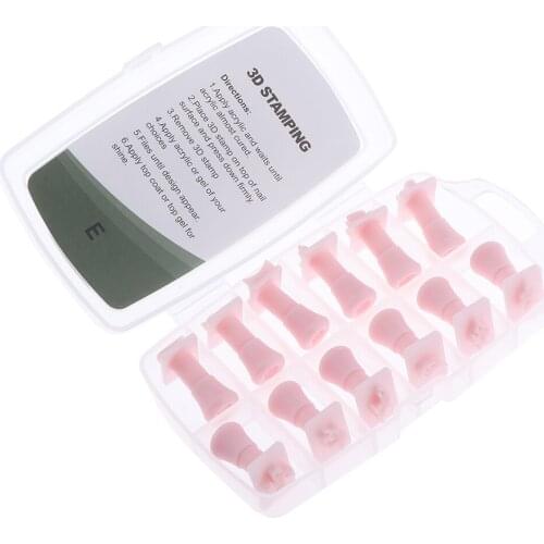 3D Nail Art Stamper Stencil Tool Kit Variety Design Image Template Plate Set