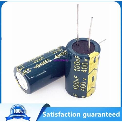 4pcs/lot 400V 100uf 18*30 20% RADIAL aluminum electrolytic capacitor 100000NF