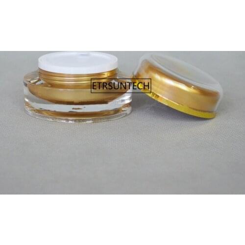 50pcs 15g Face Cream Pot Cosmetic Container Empty Round Packaging Bottle Portable Travel Refillable Makeup Tool F3486