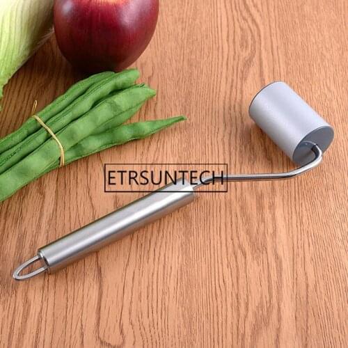 50pcs Stainless Steel Rolling Pin Pastry Pizza Fondant Bakers Roller Metal Kitchen Utensils Baking Dough Pie Cookies