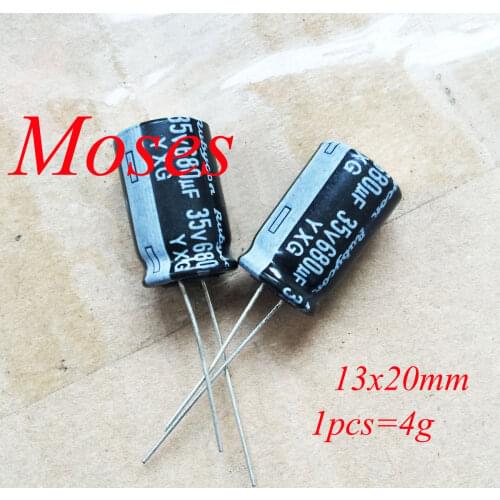 35v 680uf +/- 20% Capacitance 100% Original New YXG Audio Capacitors Electrolytic Capacitor Radial 13x20mm